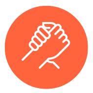 handschlag icon orange