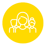 3 personen icon gelb